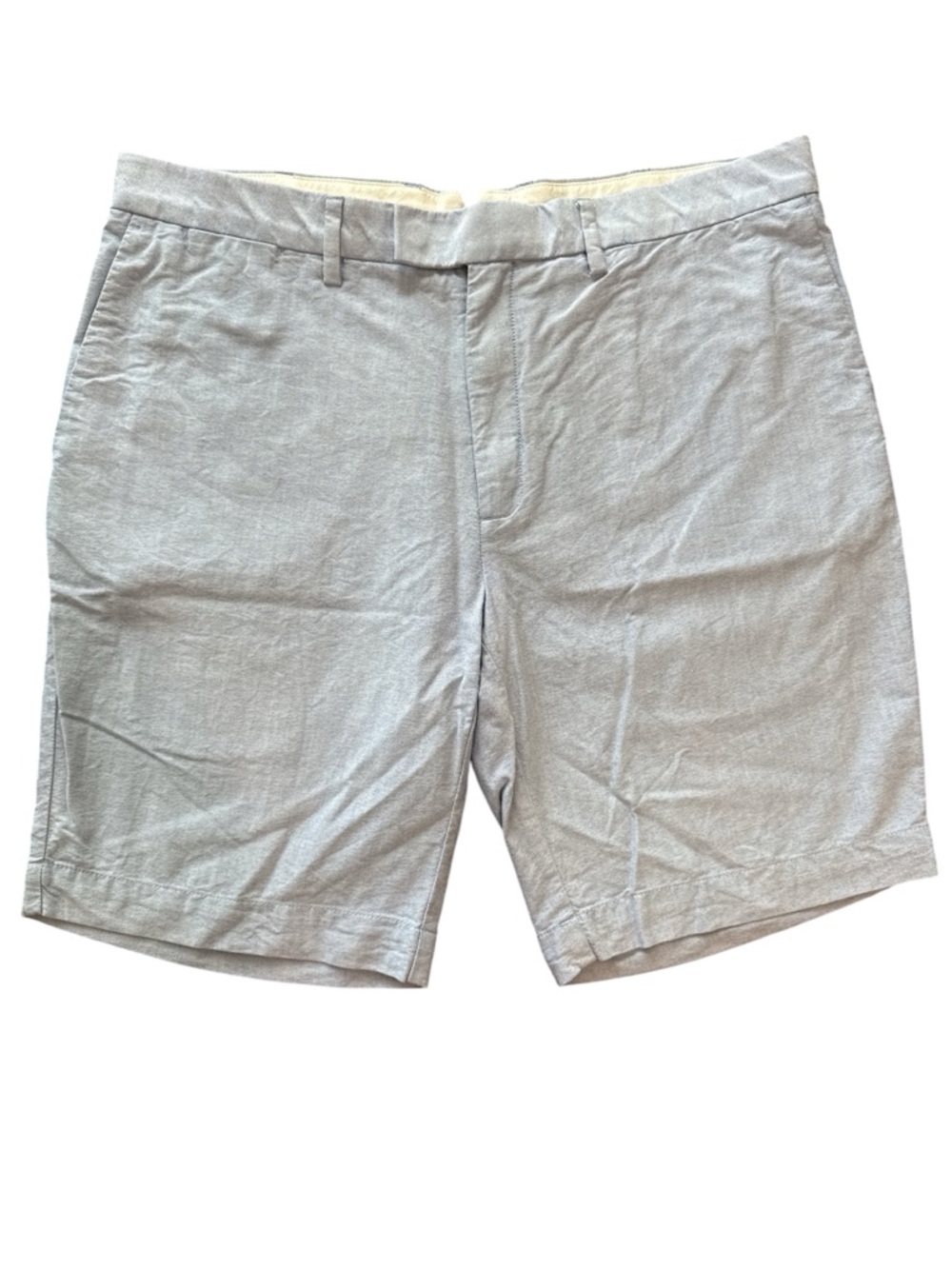 Ralph Lauren Mens Shorts 100% All Cotton Sz 36 Blue Casual Golf Flat Front Chino